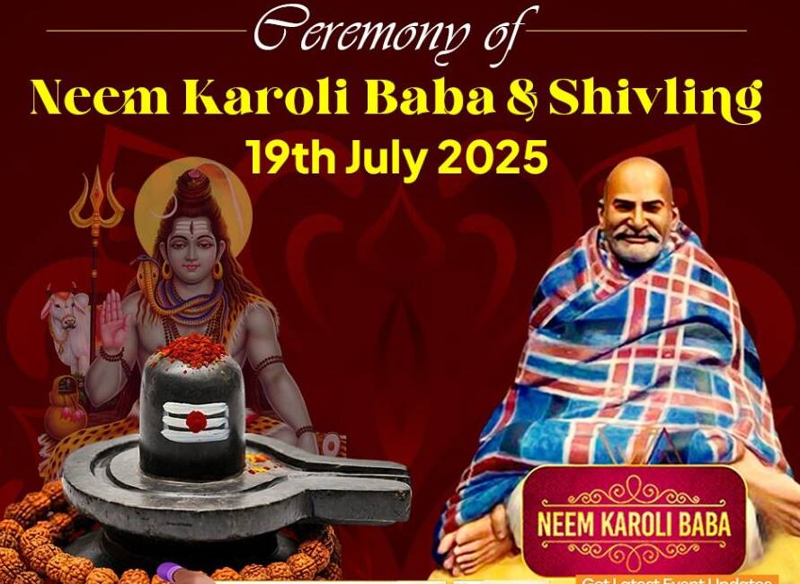 Shivling and Neem Karoli Baba establishment ceremony